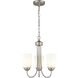 Ivey Lake 3 Light 15 inch Satin Nickel Chandelier Ceiling Light